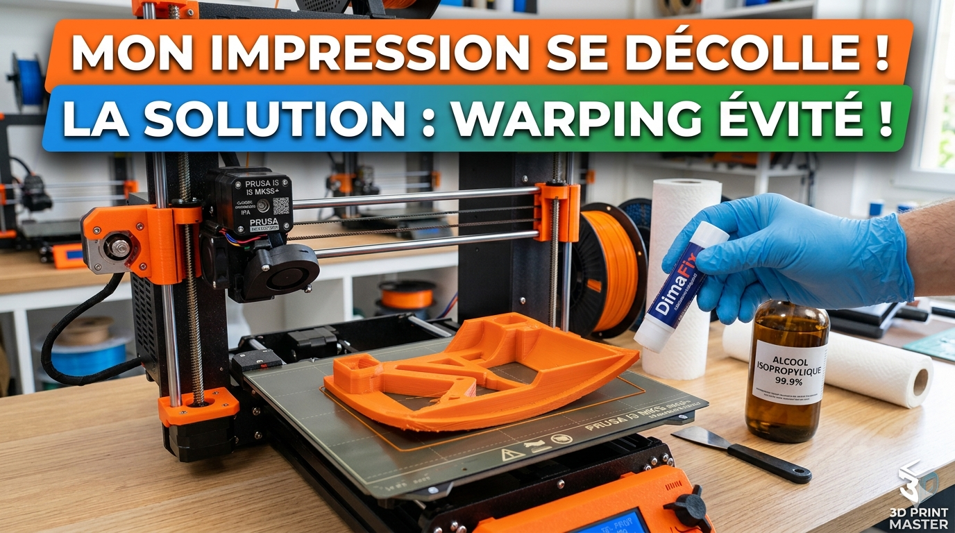 Pourquoi votre impression 3D se décolle du plateau (et comment éviter ça)