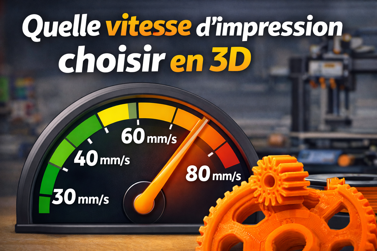 Quelle vitesse d’impression choisir en 3D (guide complet)